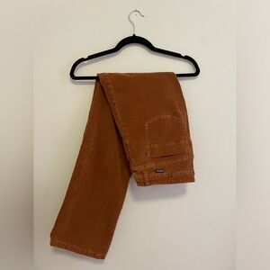 Patagonia Fitted Corduroy Pants in burnt orange/ saddle size 28